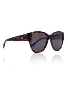 Chanel Brown Acetate Butterfly 5412 Polarized Sunglasses 54/19 140 mm
